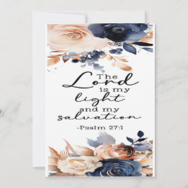 Cartão De Encorajamento Psalms 27:1