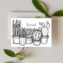 Cartão de Encorajamento Rooted – Desert Ink
