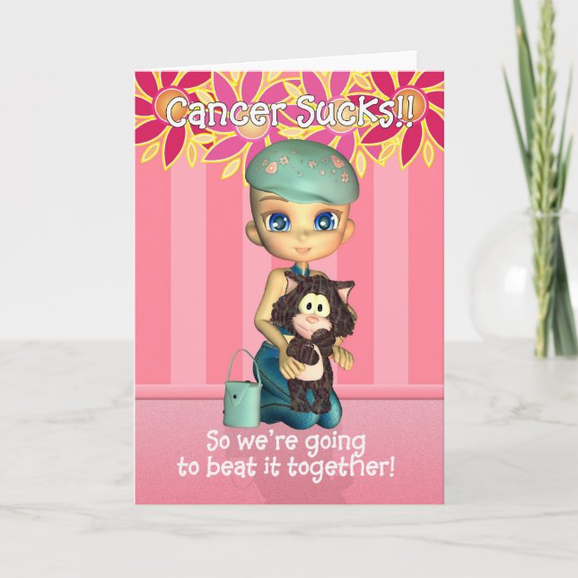 Cartão de Encorajamento Sucks de canceres (Frente)