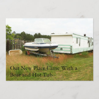Cartão de Endereço Privado: Boat and Hot Tub