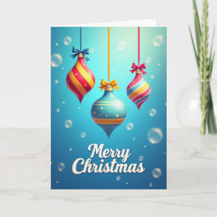 Cartão de Enfeite de Natal Caprichoso