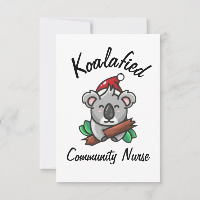 Cartão de Enfermeira da Comunidade Koalafied (Frente)
