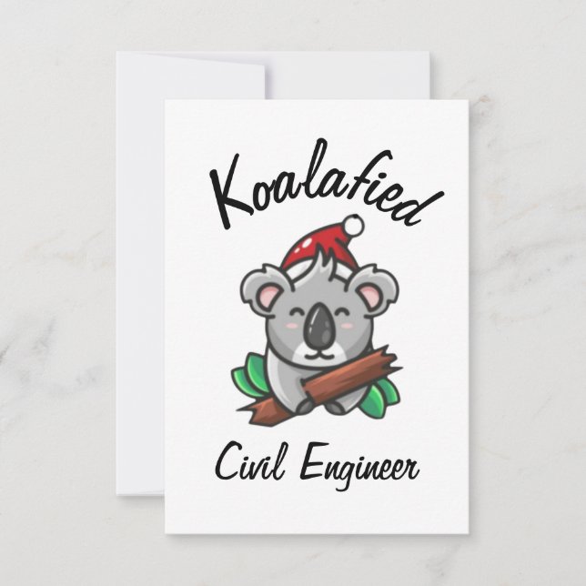 Cartão de Engenheiro Civil Koalafied (Frente)