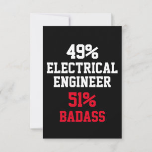 Cartão de Engenheiro Elétrico Badass