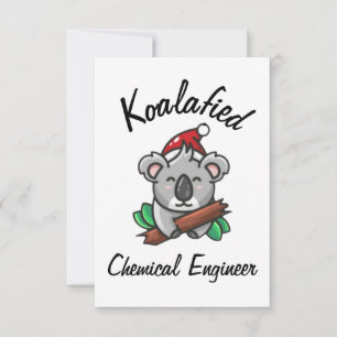 Cartão de Engenheiro Químico Koalificado