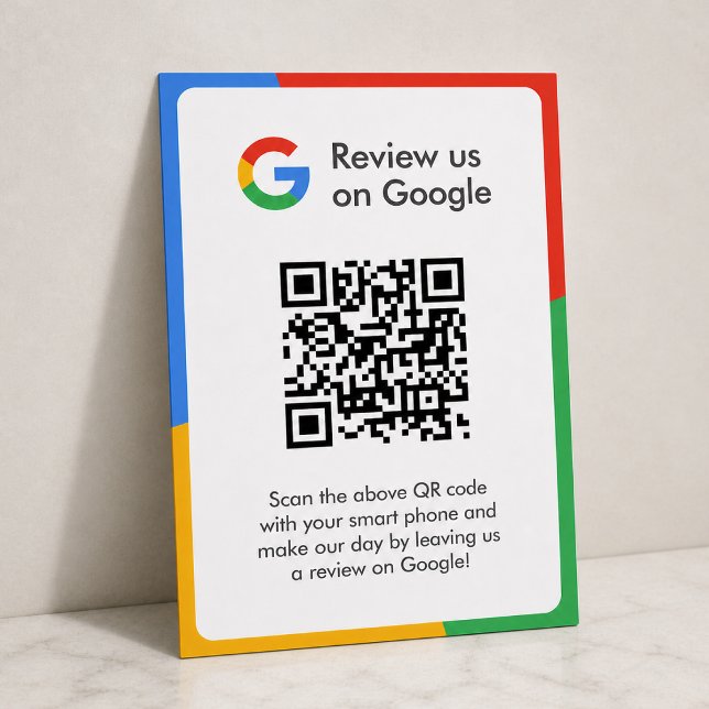 Cartão de Envio de Avaliações do Google | Inserção (Gain Google reviews & grow your business with these editable rating request enclosure cards.)