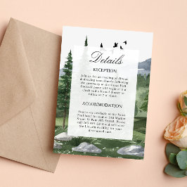 Cartão de Envio de Casamento Temático de Floresta