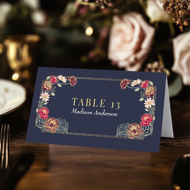 Cartão de Escolta de Casamento de Jardim Encantado (Criador carregado)