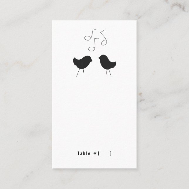 Cartão de Escolta de Pássaros de Amor (Frente)