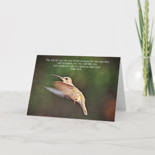 Cartão de Escritura Hummingbird Estático Isaiah 