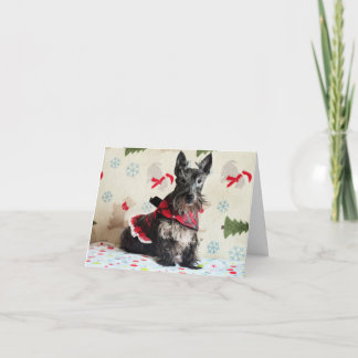 Cartão de Espera pelo Papai Noel Patas (com texto)