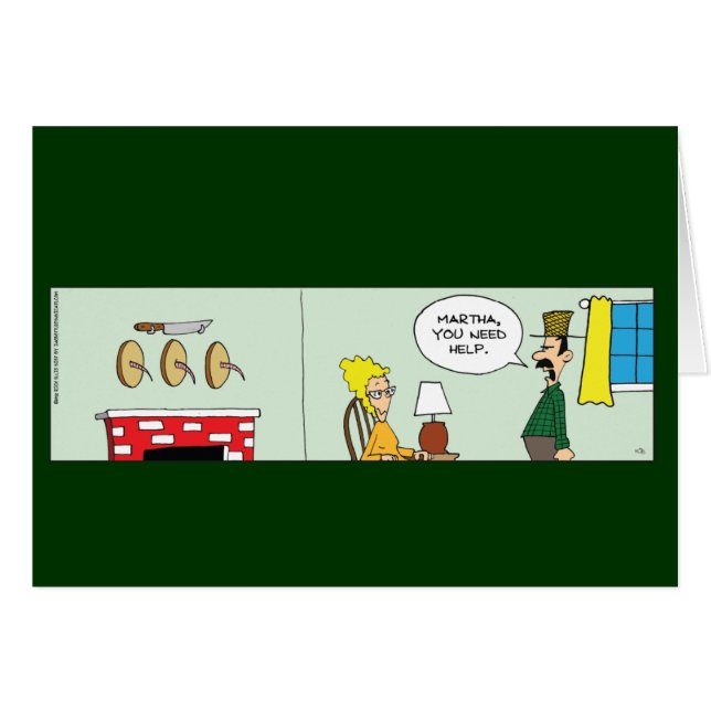 Cartão de Esposa do Fazendeiro Engraçado (Frente Horizontal)