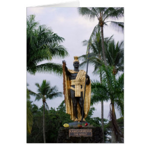 Cartão de Estátua de King Kamehameha