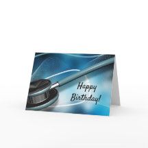 Cartão de Estetoscópio Médico Enfermeiro