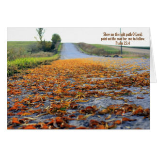 Cartão de estrada a seguir