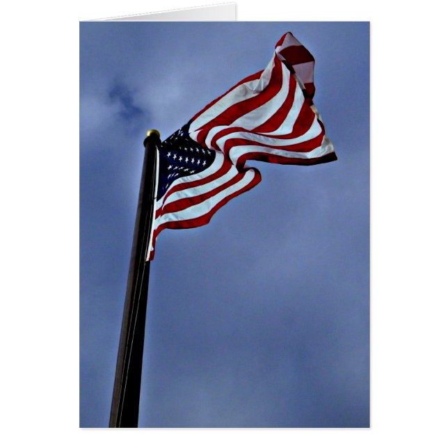 cartão de estrelas e faixas (Frente)