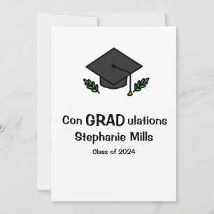 Cartão de Estudante de Graduação ConGRADulations