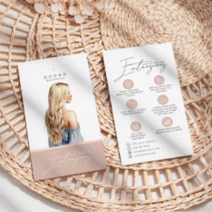 Cartão de etiqueta pendente de cuidados com extens