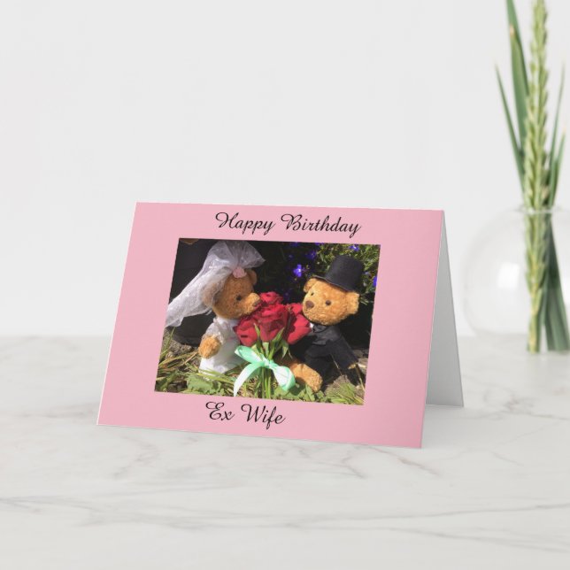 cartão de ex-esposa de aniversário feliz (Frente)