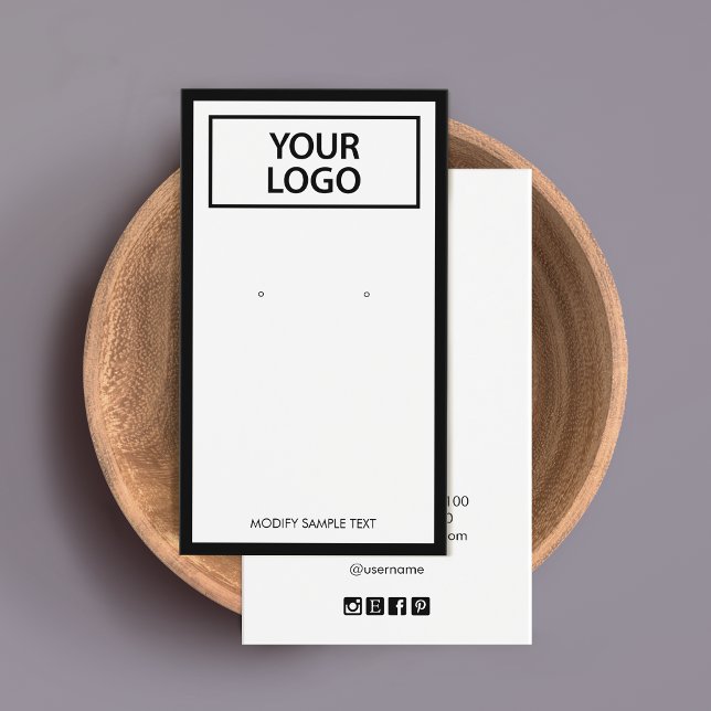 Cartão de exibição de borda negra com borda preta  (Criador carregado)