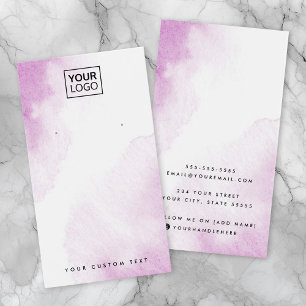 Cartão de exibição de brinco de logotipo person