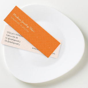 Cartão de Exibição de Brincos de Prendedor Laranja