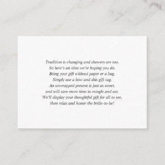 Cartão de exibição de casamento simples branco + e