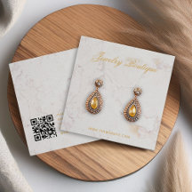 Cartão de Exibição de Código QR de Earrings em Scr