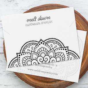 Cartão de Exibição de Colar e Pulseira Mandala Mod