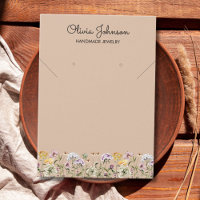Cartão de Exibição de Joias de Jardim de Flores Si