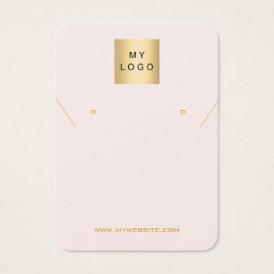 Cartão de exibição de logotipo de foto de jóia de