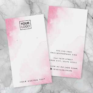 Cartão de exibição de logotipo personalizado de