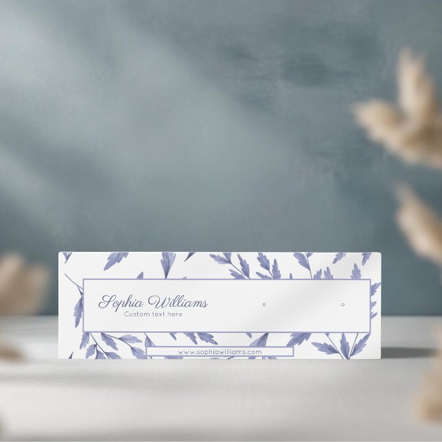 Cartão de exibição de mini stud azul-toile Elegant (Criador carregado)