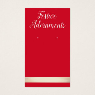 Cartão de exibição de Natal vermelho e Dourado