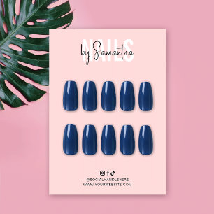 Cartão de Exibição do Guia de Cuidados com Unhas A