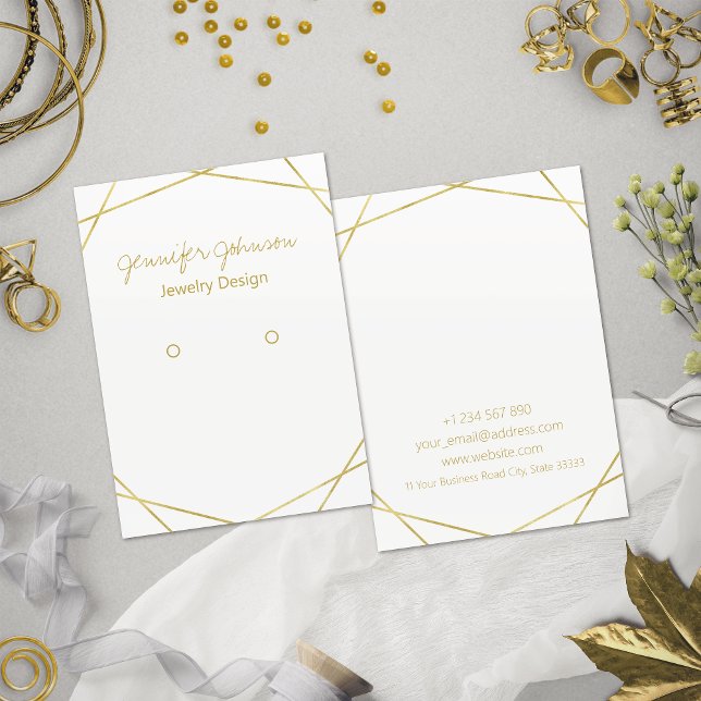 Cartão de Exibição Geométrico do Retentor de Folha (Criador carregado)