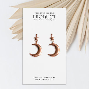 Cartão de Exibição Personalizado Minimalista Branc