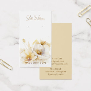 Cartão de Exposição de Brinco de Flor de Ouro Bran