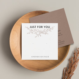 Cartão de Exposição de Brinco de Grampo Moderno Te