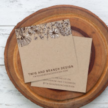 Cartão de Exposição de Brincos de Flor Silvestre