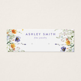 Cartão de Exposição de Brincos de Flor Silvestre