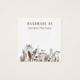 Cartão de Exposição de Brincos de Flores Silvestre