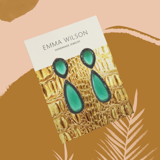 Cartão de Exposição de Brincos • Textura de Couro  (Criador carregado)