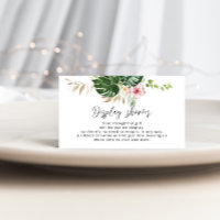 Cartão de Exposição de chuveiro de floral Tropical