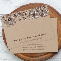 Cartão de Exposição de Colar e Pulseira de Flores 