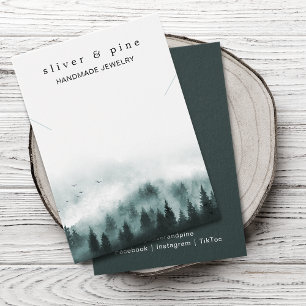 Cartão de Exposição de Colar e Pulseira de Montanh