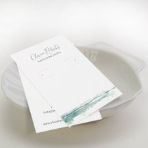 Cartão de Exposição para Brincos Argola com Letra 