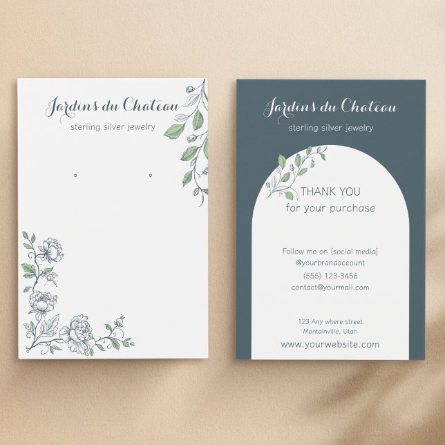 Cartão de expositor botânico francês desenhado à m (Criador carregado)