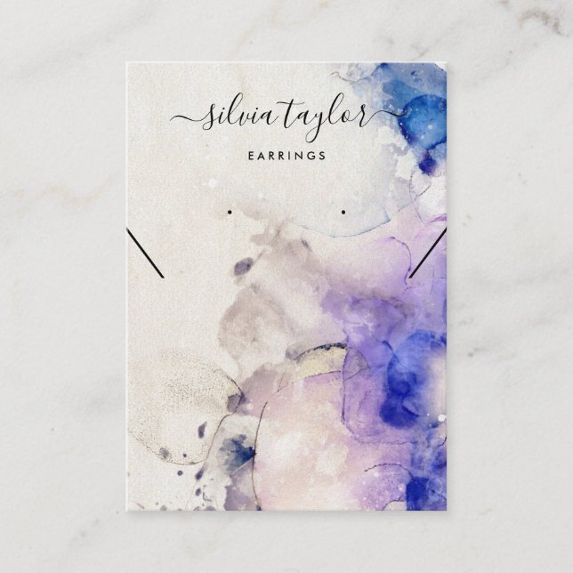 Cartão de expositor com álcool púrpura a (Frente)