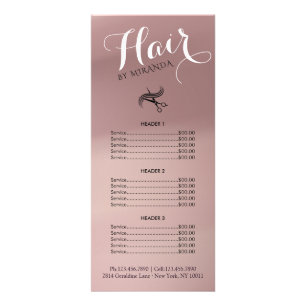 Cartão de Expositor de Barber Shop Elegante Você